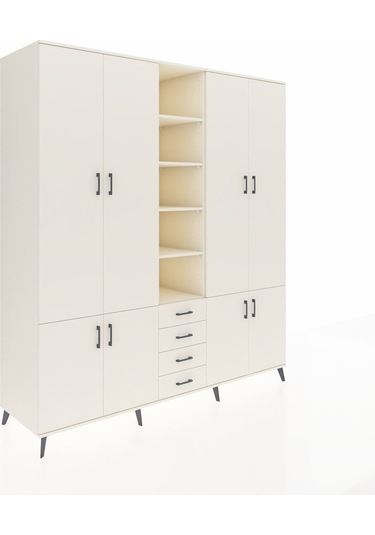 Kronos Dolap 17 Raflı 4 Çekmeceli 8 Kapaklı 220x59x243 Aytaşı-aytaşı/aytaşı Aytası/aytası