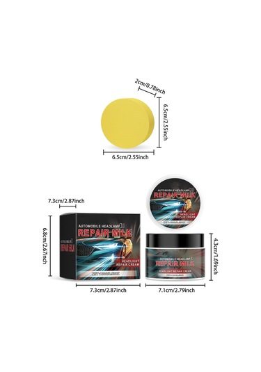 Araba Far Çizik Giderme Kremi, Far Temizleme, Parlatma, Yenileme, Çizik Sararma, Kristal Kaplama Maddesi 100g,jwcwsq