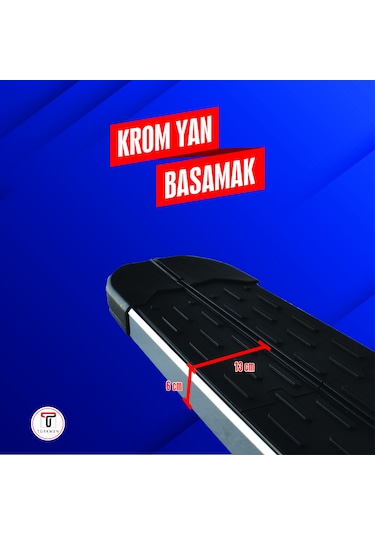 Türkmen Peugeot Rifter Yan Basamak Krom 203 Cm 2019 Üzeri