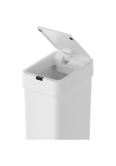 Sensörlü Otomatik Slim Çöp Kovası 9 Litre Plastik Beyaz Yerli Üretim Beyaz