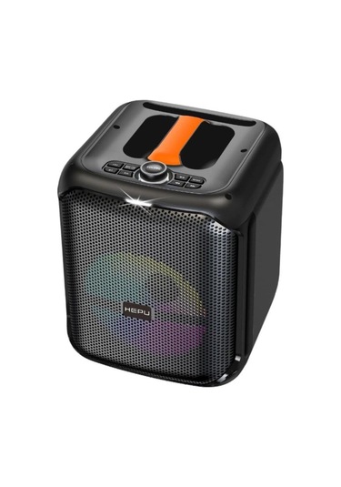 Hepu Hp-975 8'' 20cm Kablolu 1 El Mikrofon Bluetooth Şarjlı Müzik Kutusu
