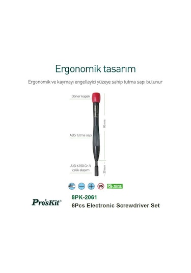 Proskit 8Pk2061 Saatçi Tornavida Seti