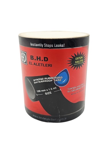 Fixonic B.h.d Bhd00484 1.5m 100mm Yüksek Kaliteli Su Geçirmez Siyah Bant