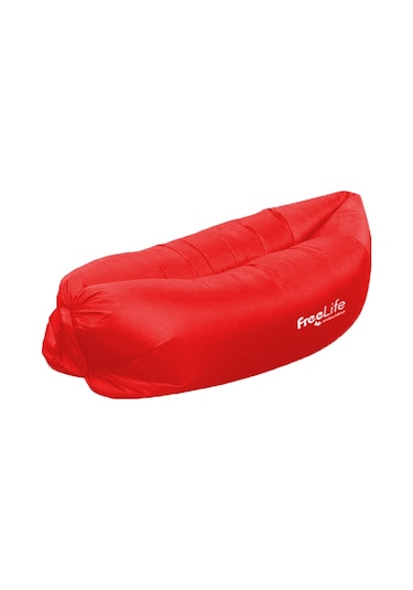 Andoutdoor Pratik Şişme Şezlong- Kırmızı