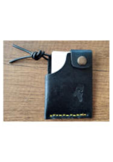 Sumerian Leather Craft Pueblo Deri Kartlık Siyah Siyah