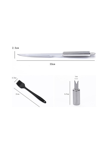 Ximistore9 Dışarıda Mangal İçin Çelik Mangal Aleti Seti 20/9 Parça Seçenekli - Toptan, Isıya Dayanıklı, Tüm Yıkama Uygun, Paslanmaz Çelik Çok Renkli