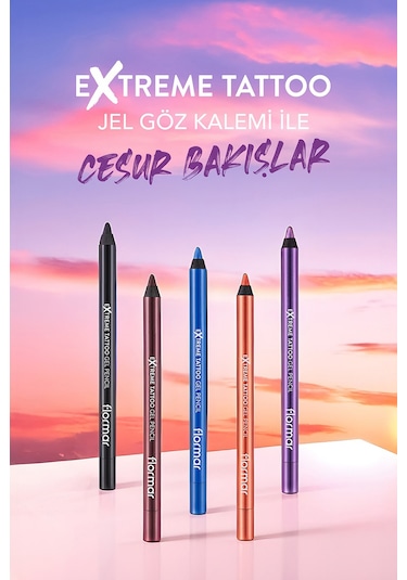 Flormar Extreme Tattoo Akmayan Kajal Göz Kalemi 006 Onyx