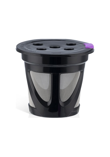 Leezsing Yeniden Kullanılabilir Keurig Uyumlu Kahve Filtresi K-supreme, K-elite, 2.0/1.0 - Siyah, 4 Adet Seti Siyah