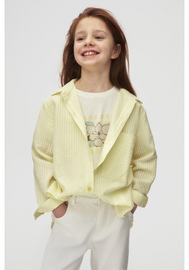 Nk Kids Majove Kız Çocuk Gömlek 38328 Sarı
