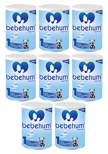 Bebehum 1 Numara Teneke Bebek Sütü 0-6 Ay 400 gr x 8 Adet