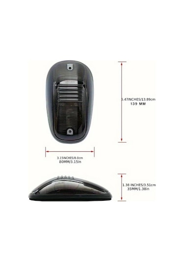 Xuweiwei 5pcs Led Lights Amber Yellow Ici Dis Aydinlatma Oda Elektrik Tesisati Pilsiz