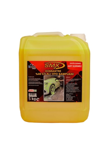 Smx %40 Cilalı Oto Yıkama Şampuanı 5 Litre