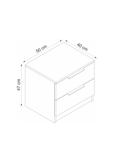 Minar Kale Plus Komodin 2 Çek-dore