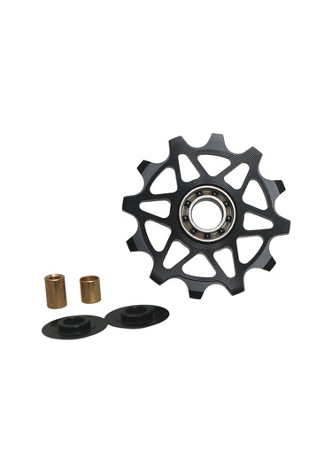 Teltree Bisiklet Metal Vites Değiştirici Rehberi - Seramik 12t Rulmanlı, Dağ Ve Yol Bisikletleri İçin Pürüzsüz Vites Geçişi Yeşil Yeşil