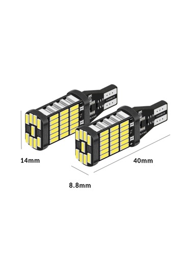 Canbus T15 W16W 45 Led Geri Vites Park Ampülü Beyaz 2 Adet