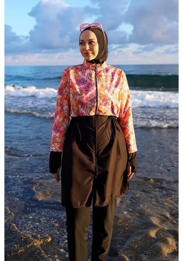 Tam Kapalı Tesettür Mayo Hale R2501 Hale01