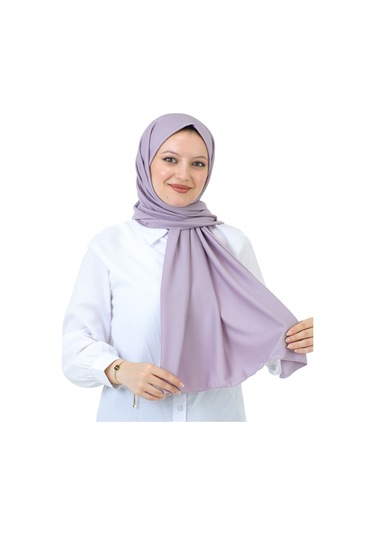 Şal Zarif Başörtüsü Eşarp Tesettür Giyim Uzun Abiyelik Lila