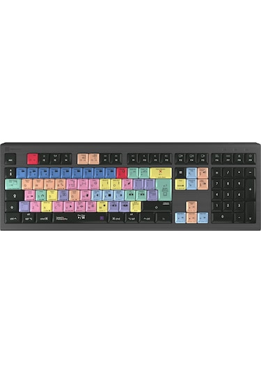 Logickeyboard LKB-PPROCC-A2M Adobe Premiere Pro CC Kablolu Mac Astra 2 Arka Aydınlatmalı Klavye
