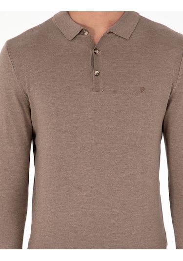 Pierre Cardin Erkek Vizon Melanj Kazak /triko 50296623-vr174 Vizon Melanj