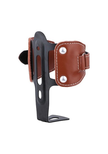 Dancemonkey Odı Kahverengi İnek Derisi Şişe Kafesi Montajlı Su Şişesi Tutucu, Vidalı - Kahverengi Acid Yeşili