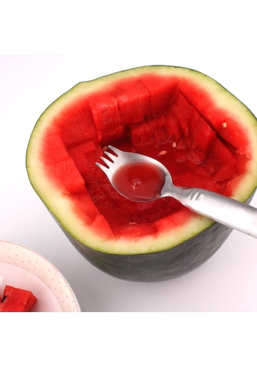 Suntek Karpuz , Taşınabilir Kavun Dilimleyici Meyve Çatalları Gümüş Diğer