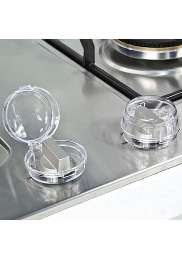 BUFFER® Isıya Dayanıklı Plastik Ocak Düğme Koruyucu Düğme Kilidi