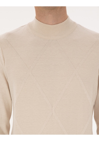 Pierre Cardin Erkek Krem Kazak /triko 50317520-vr071 Krem