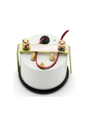 Yifomall 52mm Led Aydınlatmalı 12v Yakıt Göstergesi, Siyah Çerçeveli Otomotiv Gösterge Paneli