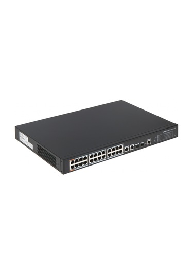 Dahua Pfs4226-24et-240-v3, 24 Port, Megabit, Poe 240w, 2 Port Gigabit Uplink, 2 Port Gigabit Combo Sfp, Yönetilebilir, Rack Mount Switch