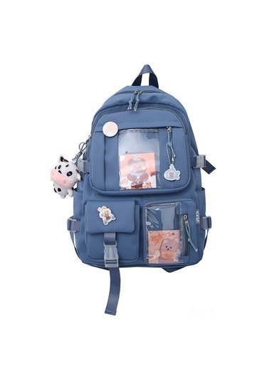 Samdoo Beyaz Şeffaf Çift Omuzlu Çanta, Outdoor Etkinlikler İçin Hafif Ve Dayanıklı, Badge Askılımlı, Genç Kızlar İçin Modern Tasarım Beyaz