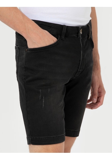 Pierre Cardin Erkek Antrasit Şort Jean 50251524-vr006 Antrasit
