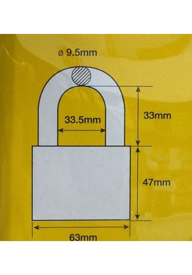 Yale Koruyuculu Asma Kilit 63 Mm-716