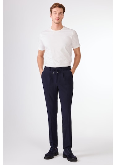 Dufy Pileli Jogger Pantolon Lacivert