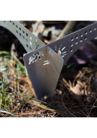 Kamp Ayısı Ottomanfire Bushcraft Jel Yakıtlı Osmanlı Ocağı Gri