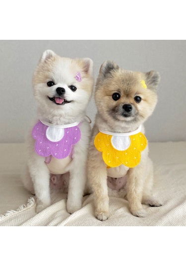 Lemestar Köpek Ve Kedi Tükenmez Kumaş Mendili Mor-m - 15 Kg'a Kadar Uygun - 15x10 Cm