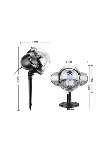 Neevoyu Ip65 Su Geçirmez Led Kar Tanesi Projektörü, Uzaktan Kumanda Ve Zamanlayıcı İle Dış Ve İç Mekan Noel Partileri İçin Aydınlatma