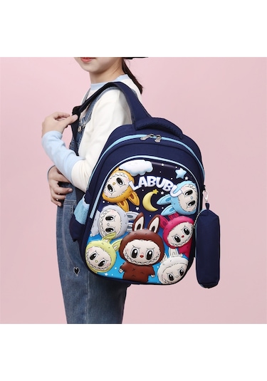Karikatür Çocuk Hardshell Okul Çantası Birinci, İkinci Ve Üçüncü Sın Hafif İlkokullu Öğrenci Moda Sırt Çantı-pembe Pembe