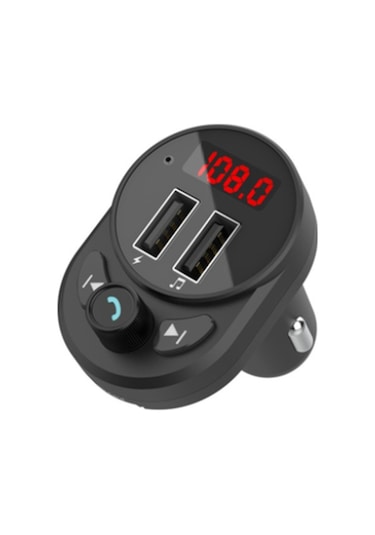 Araç Uyumlu Fm Transmitter Bluetooth Usb Mp3 Sd Kart Çakmaklık Girişli Oto Müzik Çalar Kiti Kablosuz