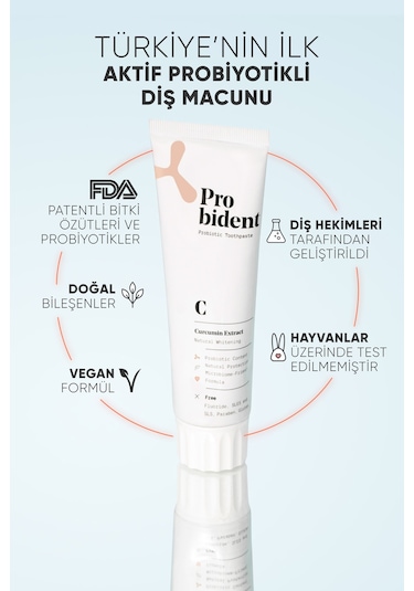 Probident Aktif Probiyotikli Zerdeçal Özüt İlaveli 3 x 75 ML