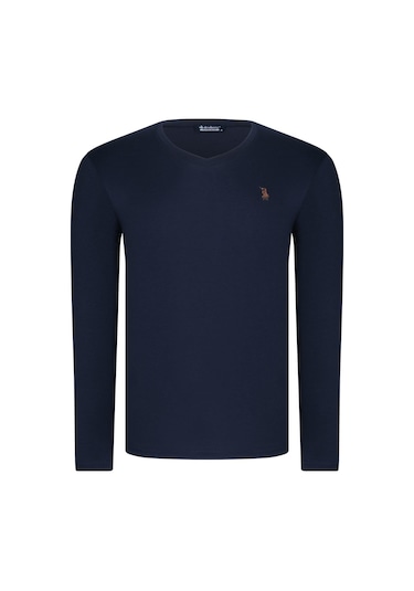 Üçlü Set T8587 Dewberry V Yaka Erkek Sweatshırt-lacivert-lacivert-lacivert Lacivert-lacivert-lacivert