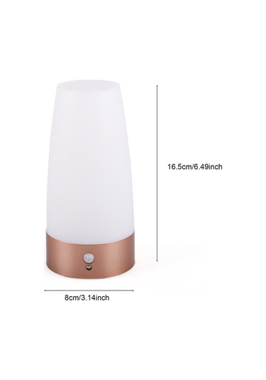 Dofolink Dairesel Hareket Sensörlü Led Lambası - Yatak Odası Gece Lambası, Bar Ambiyans Işığı, Sürekli/algılama Modu, 3aaa Pil Beslemeli Pil Yok Diğer