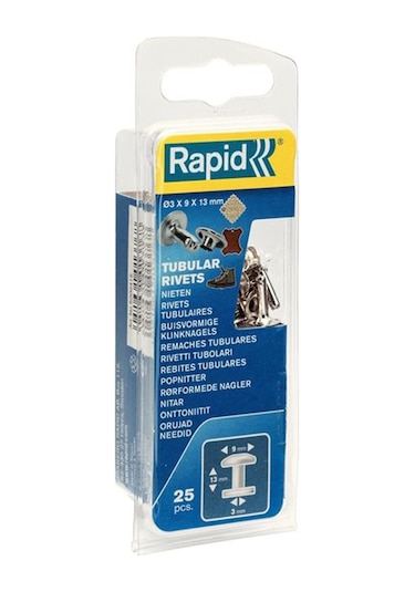 Rapid Boru Perçin 9x3x13mm Çap 10x3 25 Ad. 5000416