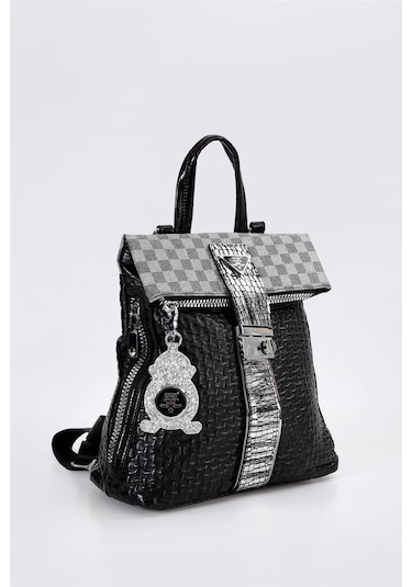 Ççs 17368 Kadın Omuz Ve Sırt Çantası Siyah