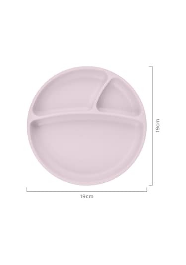 Vakumlu Mama Tabağı Porsiyon - Misty Lilac