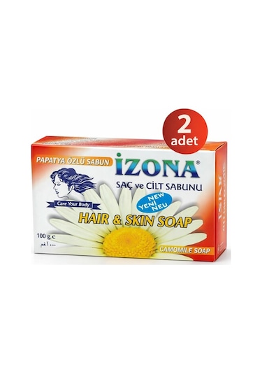 İzona Sabun Papatya Özlü 85 Gr 2li Papatya