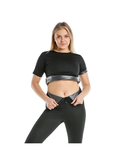 Pastimore Termal Sauna Agraflı Badi Takım Siyah