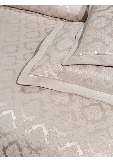 Çift Kişilik Yatak Örtüsü Marvella Şönil Bej