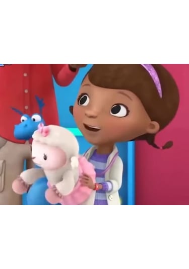 Dc Mcstuffins Yenilebilir Kağıda Resimli Pasta Dekoru Bas...