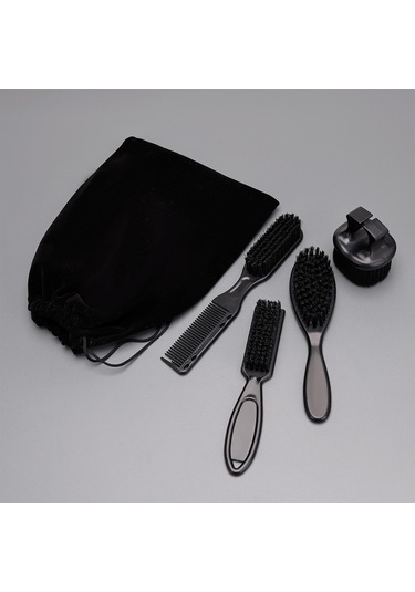Dolıty Berber Fırçası Ve Tarak Seti Temizleme Saç Kese-paketi