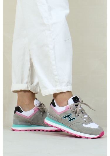 Hammer Jack Hakiki Deri Ciment-Siyah Kadın Spor Ayakkabı - 545252233